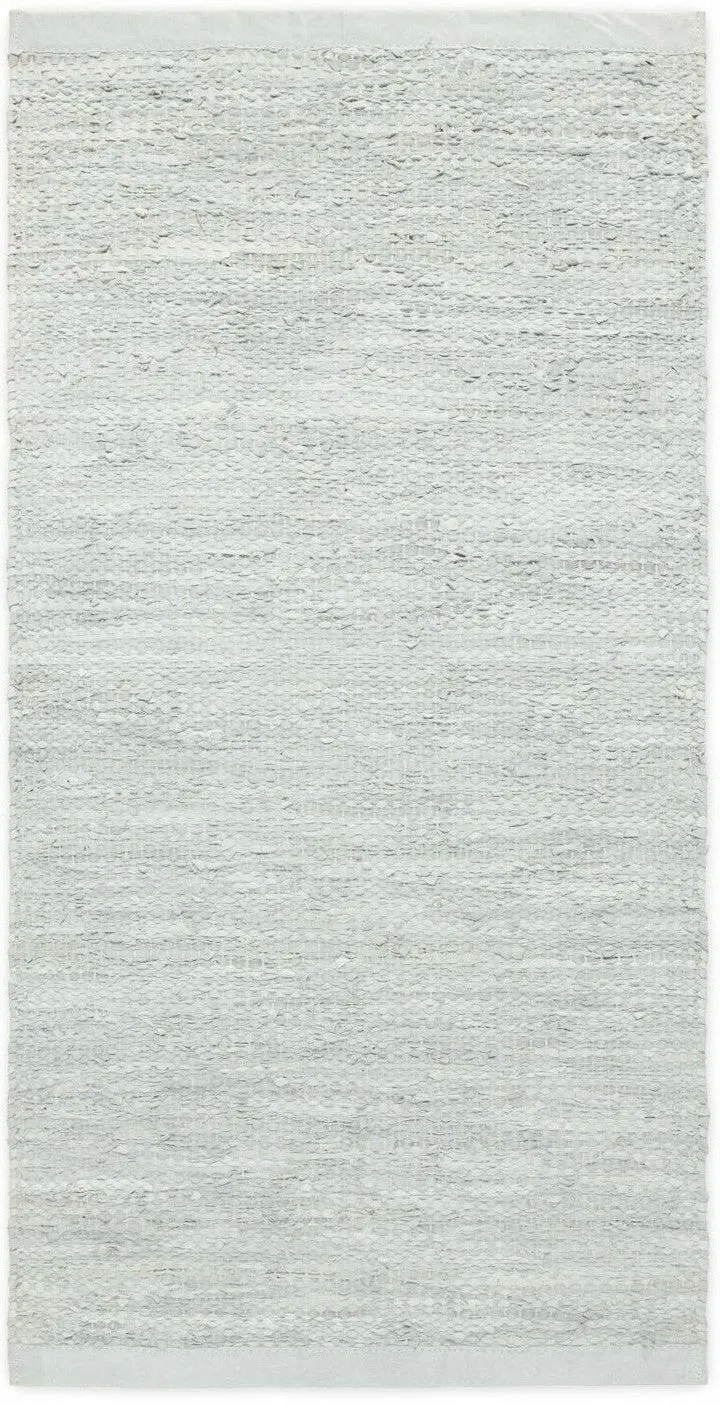 Rug Solid Leather Rug Limestone, 75 X 200 Cm