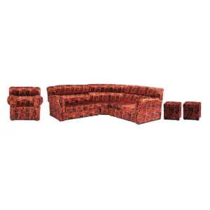 Sage Corner Lounge Suite 6pc Fabric Assorted Colors