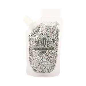 Silver Glitter Gel Pouch, 50gm