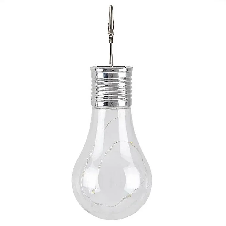 Solar Colourful Bulb Light, 4 Asstd Colours