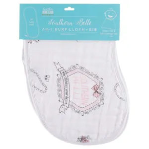 Southern Belle Burp Cloth   Bib