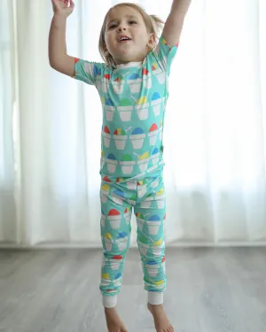 Southern Slumber Blue Snowball 2 Piece PJ Set
