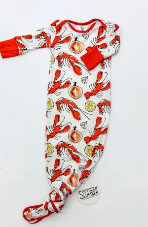 Southern Slumber Crawfish Knotted Gown