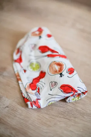 Southern Slumber Crawfish Swaddle Blanket