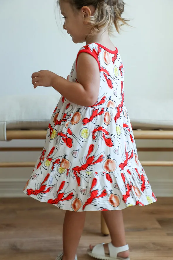 Southern Slumber Crawfsish  Bamboo Twirl Dress