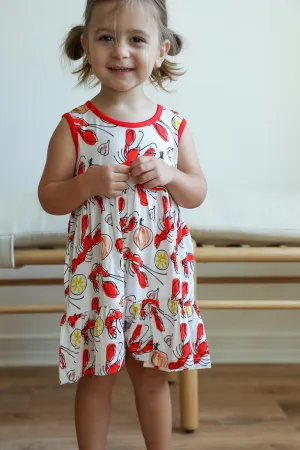Southern Slumber Crawfsish  Bamboo Twirl Dress