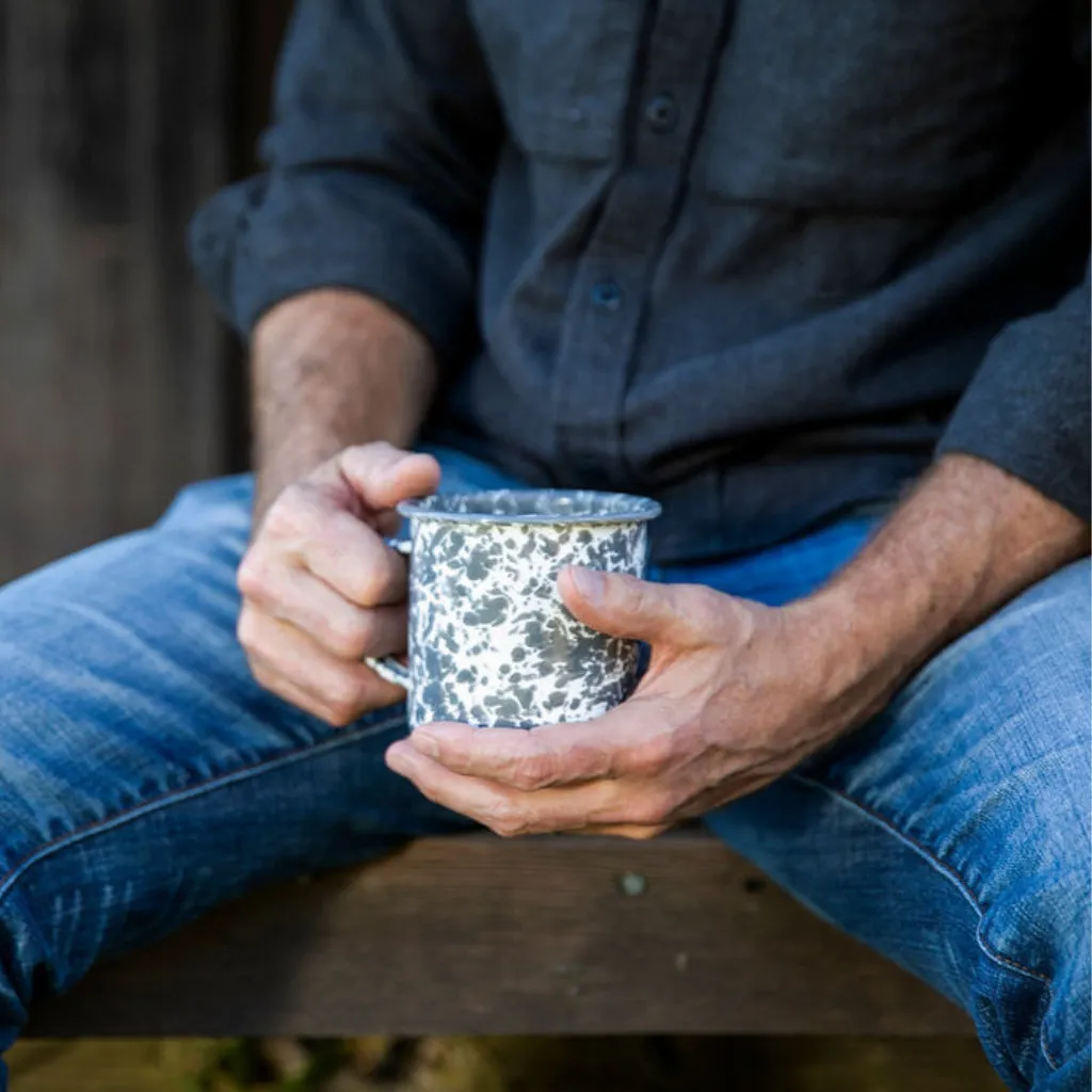 Splatter 12 oz Mug - Blue Splatter