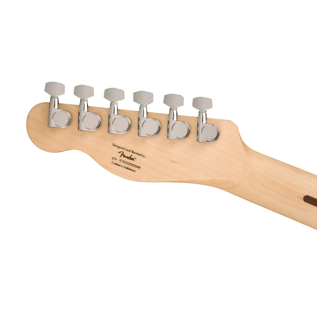 Squier Sonic Telecaster, Maple Fingerboard, White Pickguard, Black