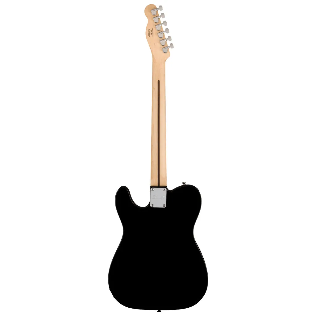 Squier Sonic Telecaster, Maple Fingerboard, White Pickguard, Black