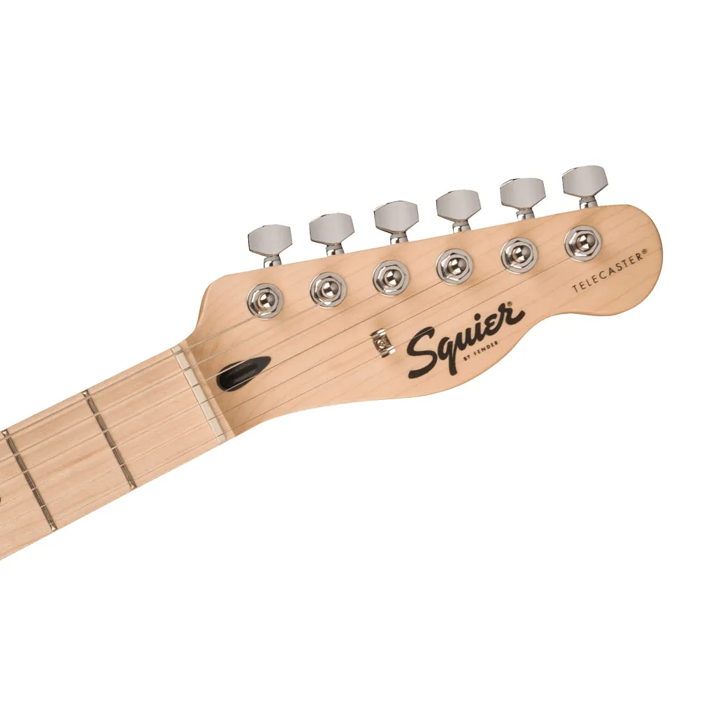 Squier Sonic Telecaster, Maple Fingerboard, White Pickguard, Black