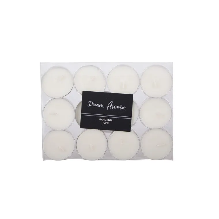 Tealight Candles, Gardenia, 12pk