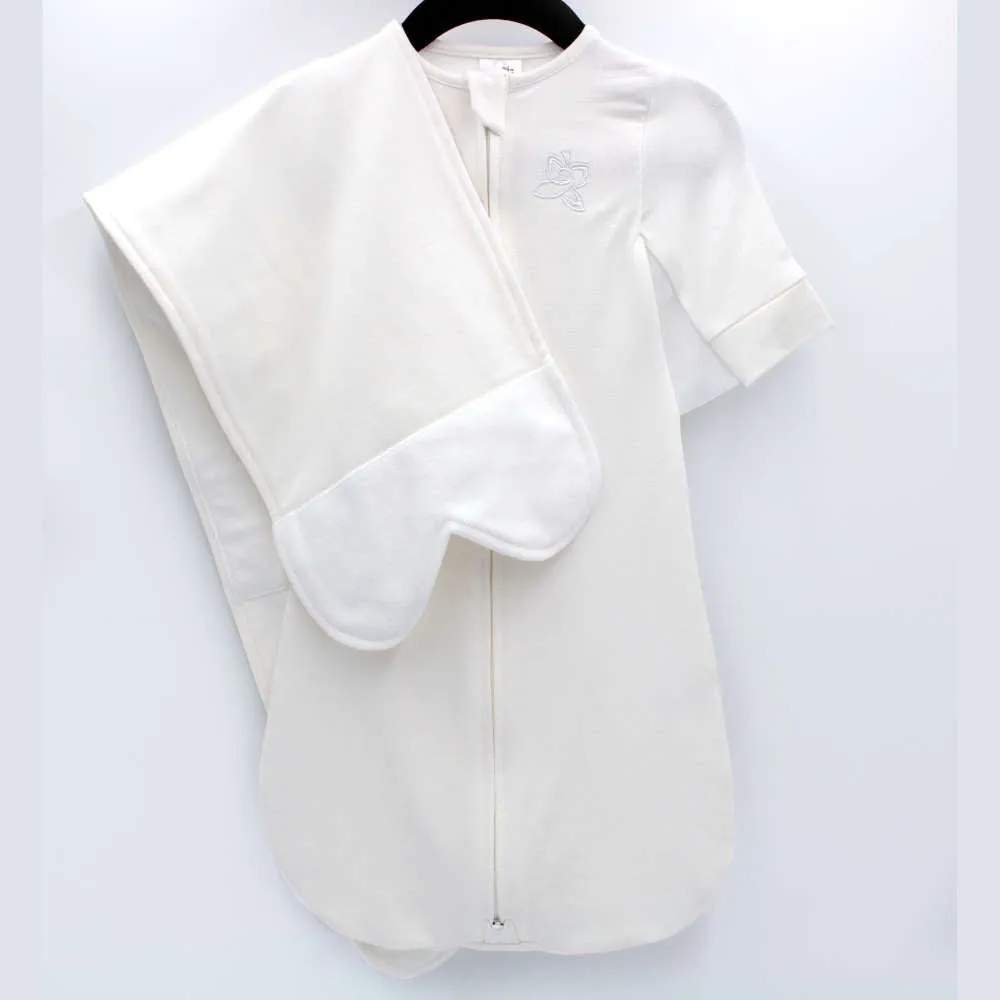 The Butterfly Swaddle | Ivory White | S