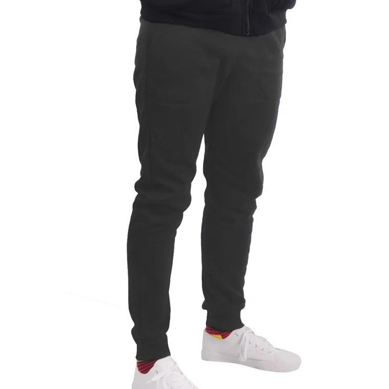 Track Pant Fleece Slim w/ Cuff Charcoal - S