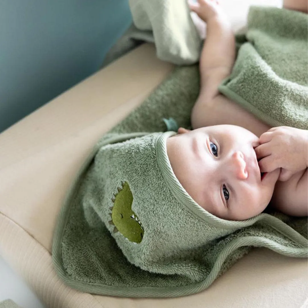 Trixie Hooded Towel - Aura Dino