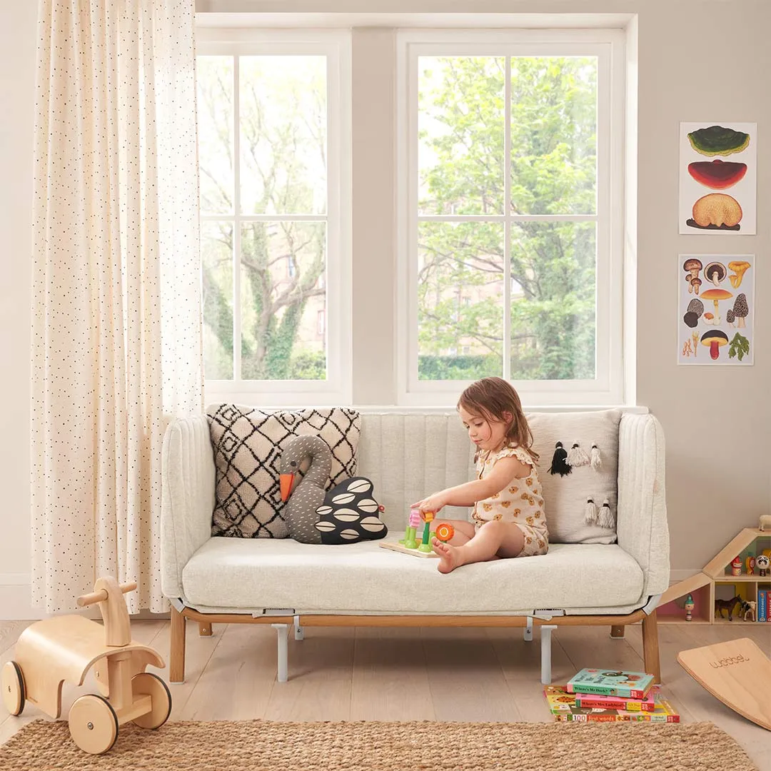Tutti Bambini CoZee XL Junior Bed   Sofa Expansion Pack - Scandinavian Walnut / Ecru