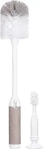 Ubbi Taupe Baby Bottle Brush