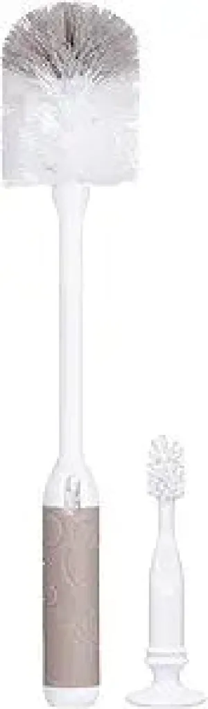 Ubbi Taupe Baby Bottle Brush