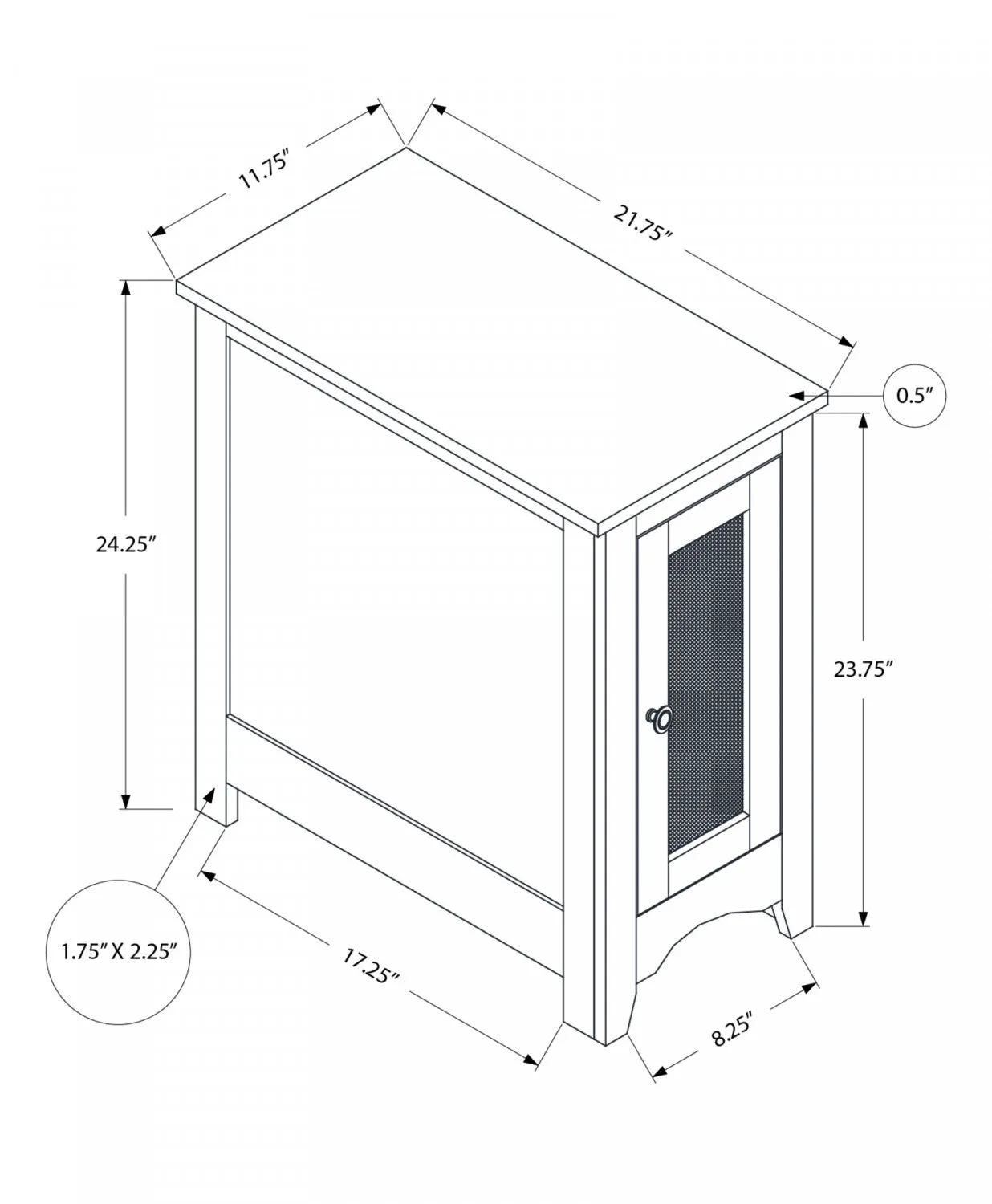 Velo Side Table - Black