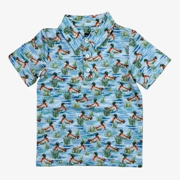 Velvet Fawn Scottie Performance Polo/Maui Mallards