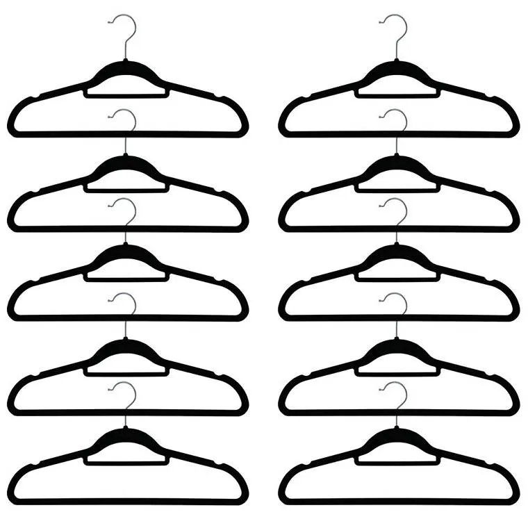 Velvet Hangers, 10pk, 44.5cm