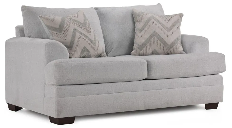 Vogue Sofa and Loveseat Set - Light Grey
