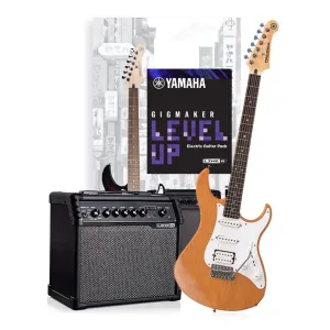 Yamaha GIGMAKER LEVEL UP - Yellow Natural Satin Electric Guitar Pack