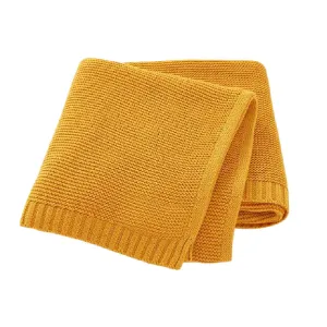 Zsa Zsa & Lolli Naptime Cotton Blanket -Gold