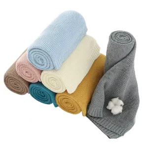 Zsa Zsa & Lolli Naptime Cotton Blanket -White